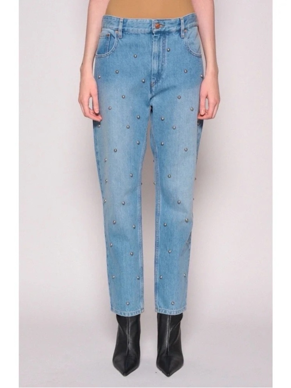 Isabel Marant Étoile Straight-leg jeans with studs